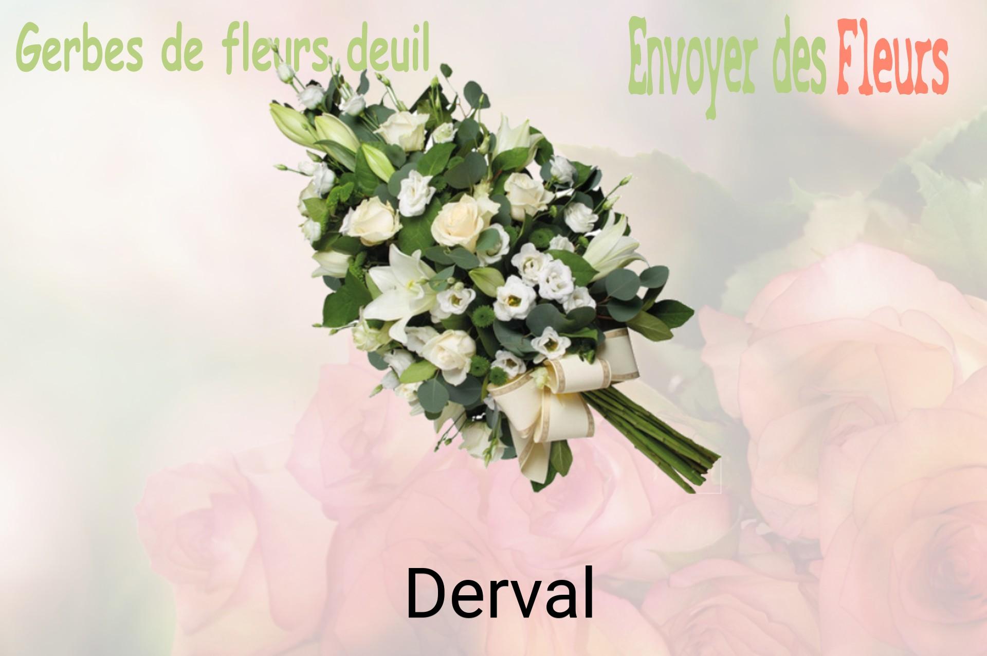 Gerbe de fleurs de deuil livrée à Derval